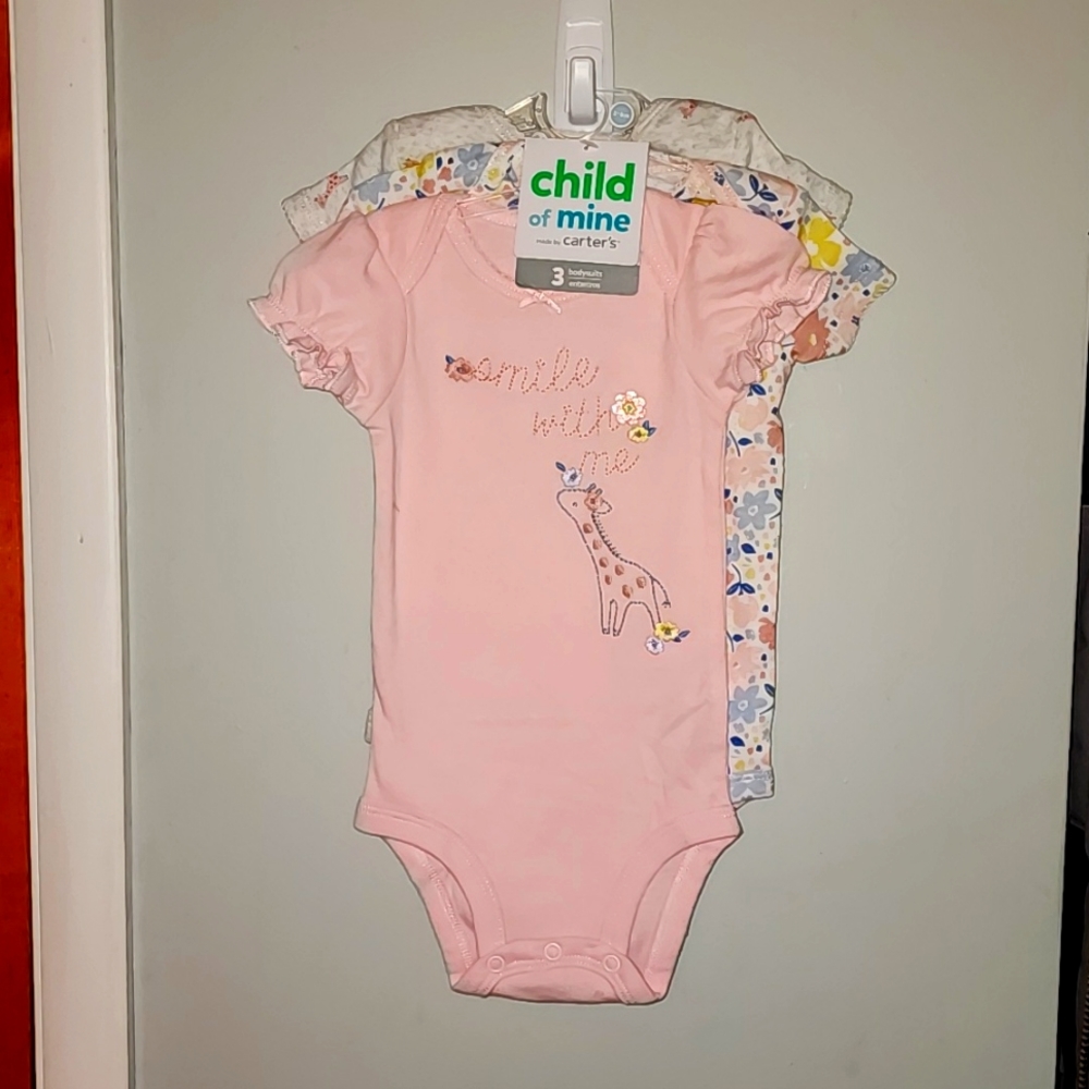 3 Baby Girl Onsies